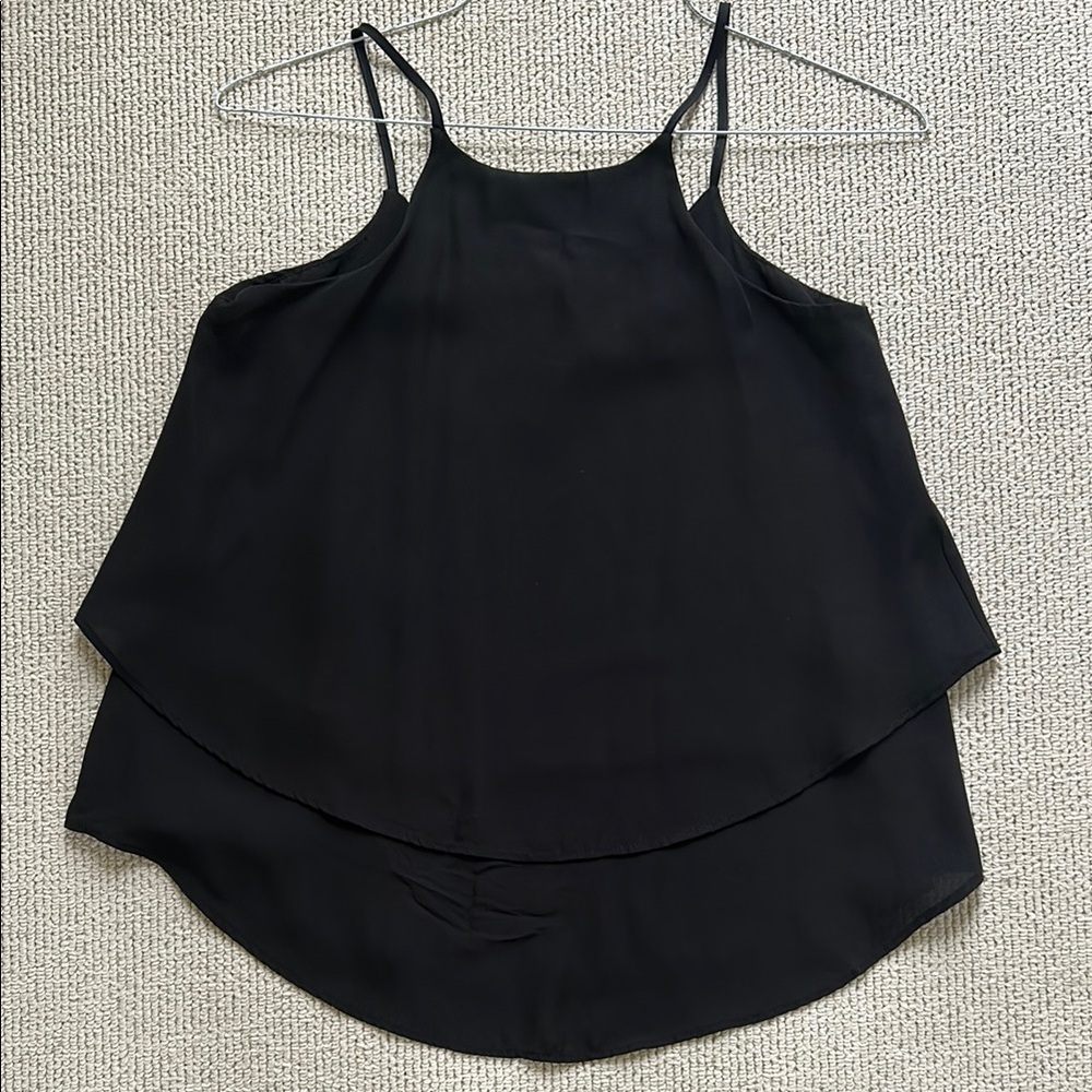 Emmelee for F.C. Black Asymmetrical Sleeveless Camisole🌿